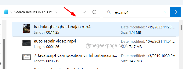 如何在 Windows 11 / 10 的文件资源管理器中仅搜索和获取视频文件