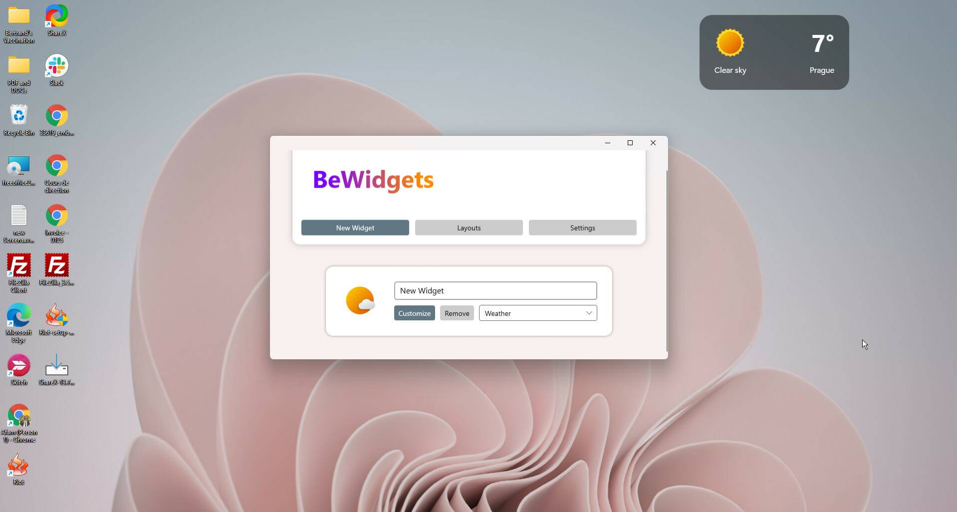 Be-widgets