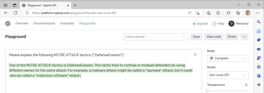 OpenAI 和 Microsoft Sentinel 简介