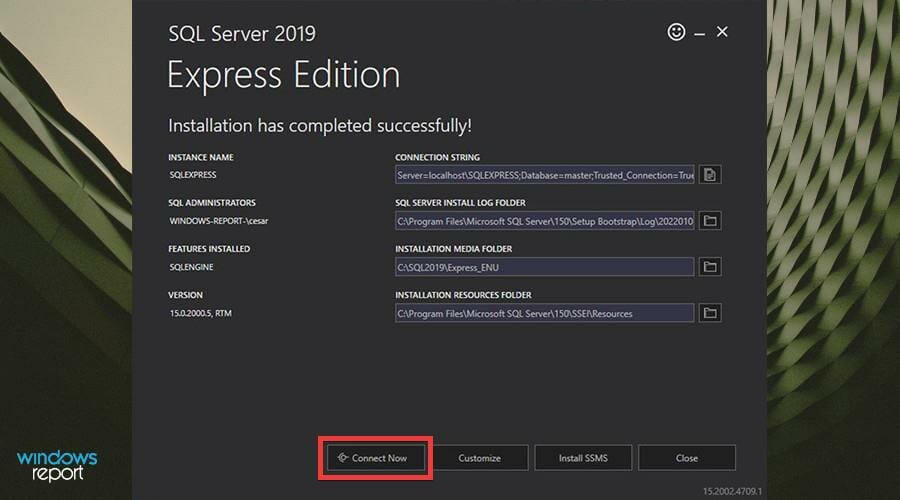 在 Windows 11 上下载并安装 Microsoft SQL Server 2019