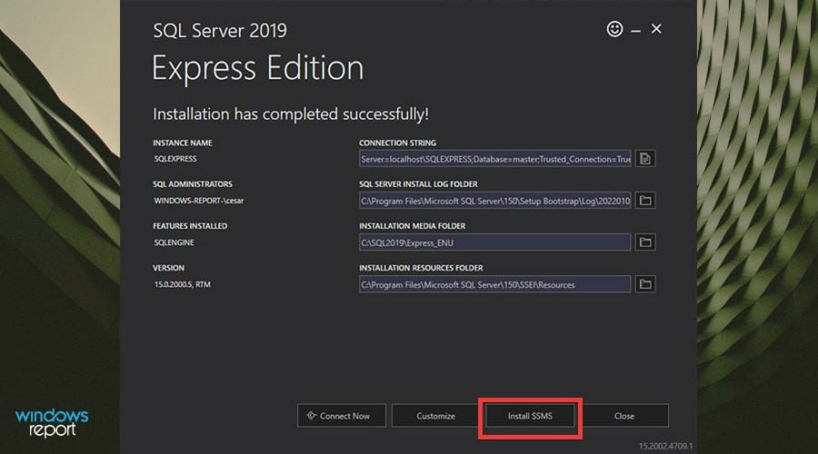 在 Windows 11 上下载并安装 Microsoft SQL Server 2019
