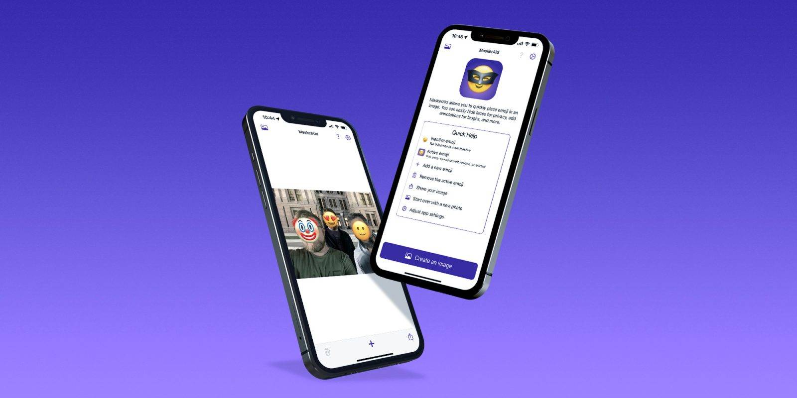 “MaskerAid”可让您在 iPhone 上使用表情符号隐藏面孔或增强图像