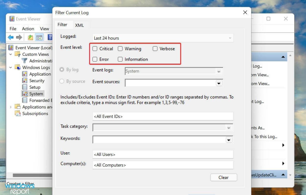 如何检查 Windows 11 错误日志