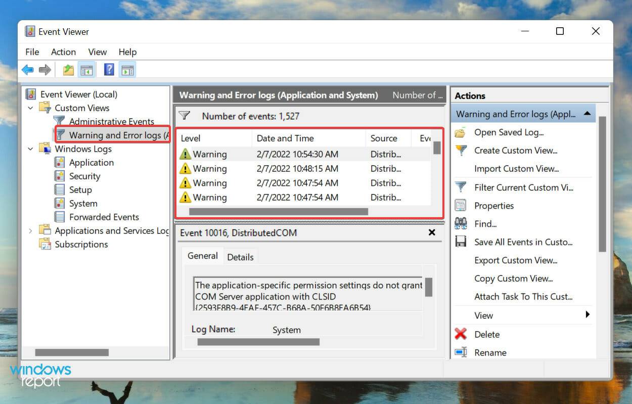 如何检查 Windows 11 错误日志