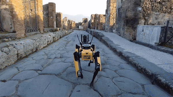 Spot机器狗上岗庞贝古城保安！不仅防盗墓贼，还会翻跟斗和3D建模