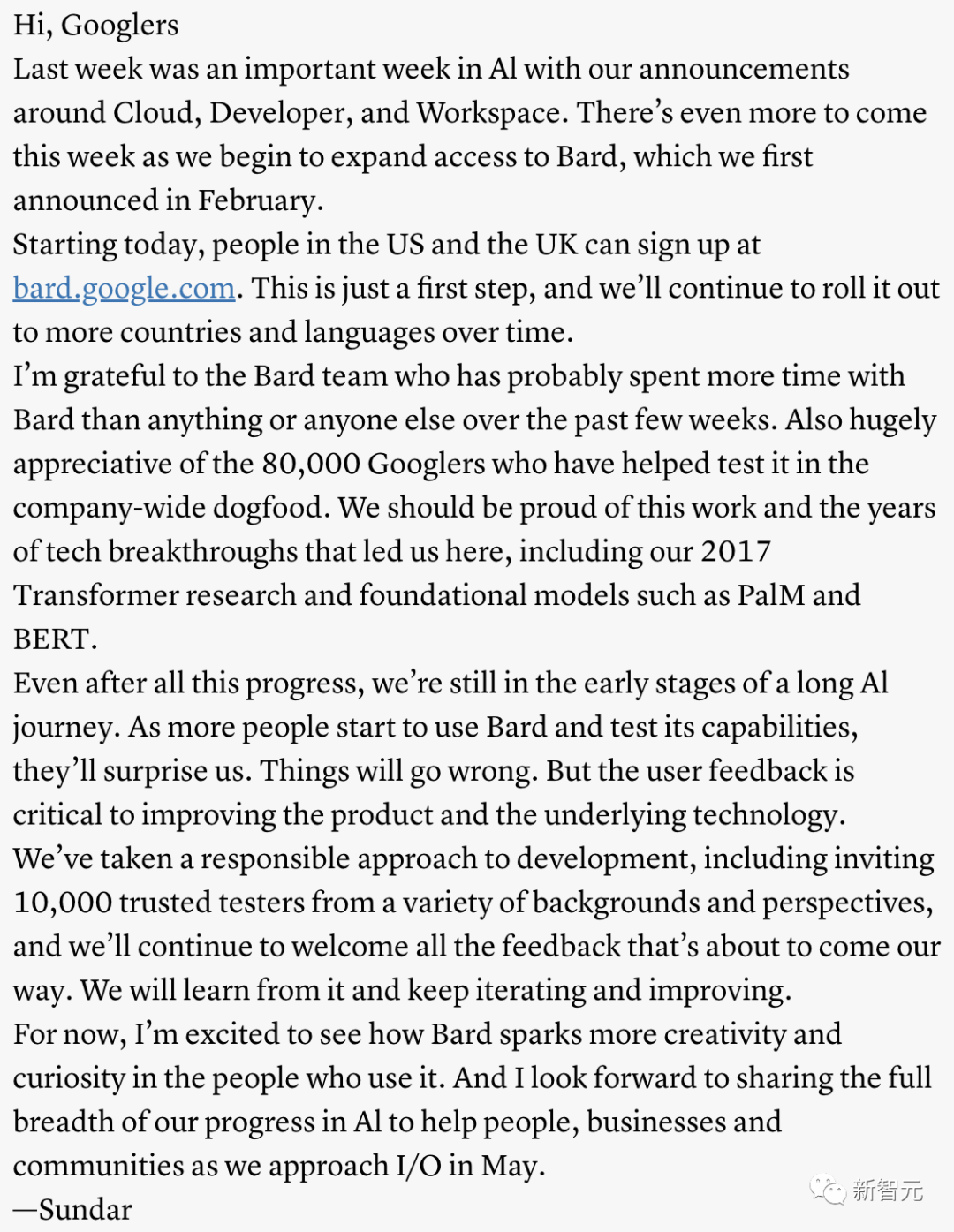刚刚，谷歌版ChatGPT开放测试申请！暂无中文版，网友已玩疯