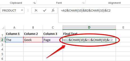 如何在 Microsoft Excel 的单元格中添加新行