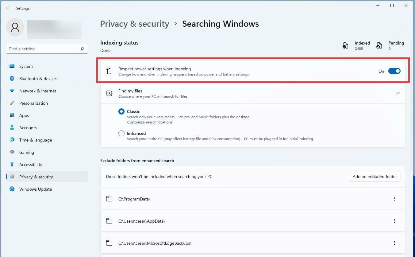 如何禁用 Windows 11 上的搜索功能