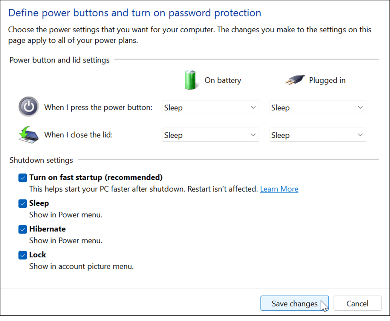19-select-Hibernate-option-power-settings