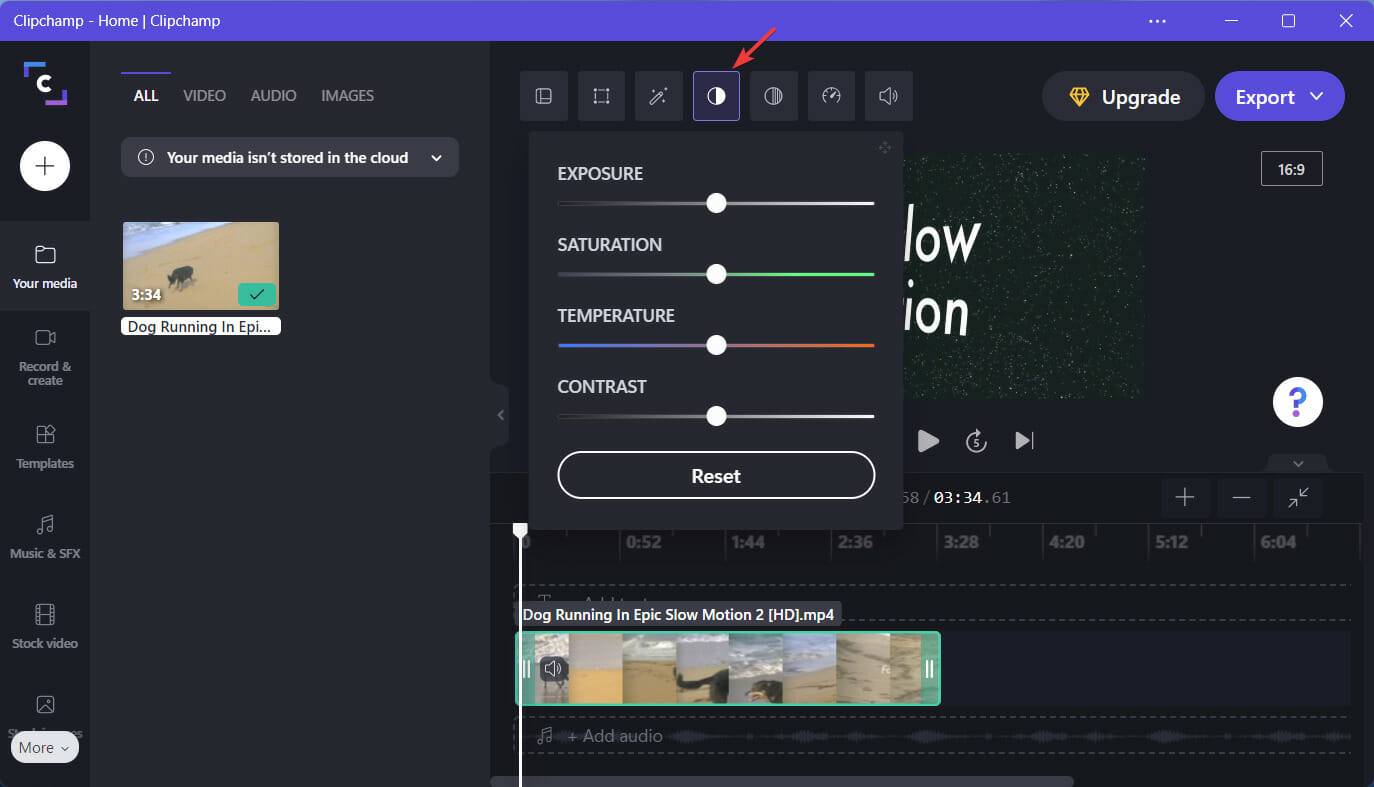 clipchamp-adjust-color