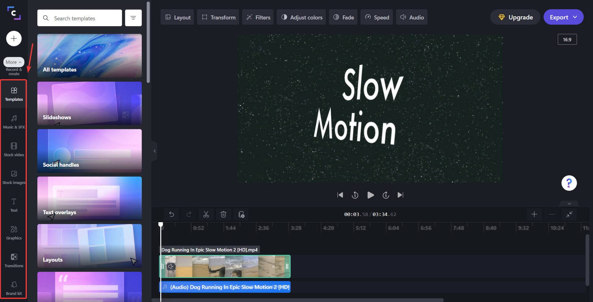 clipchamp-effects-bar