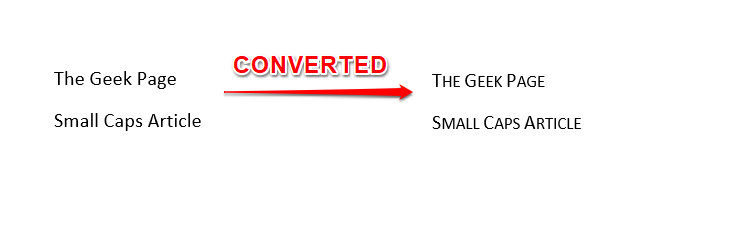 如何在 MS Word 中使用小写字母