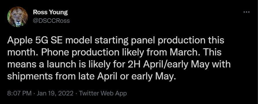 传闻中的 iPhone SE Plus 5G 可能会在 4 月推出