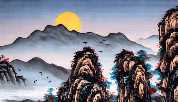 这个懂中文的AI高手，画出的高山明月太惊艳！中英双语AltDiffusion模型已开源