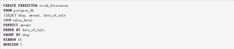 基于智能数据库的自助式机器学习