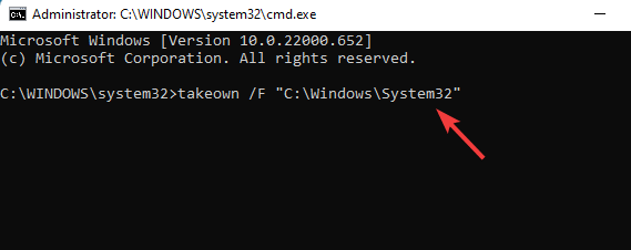 Command-Prompt-admin-run-command-to-take-ownership-of-folder-Enter