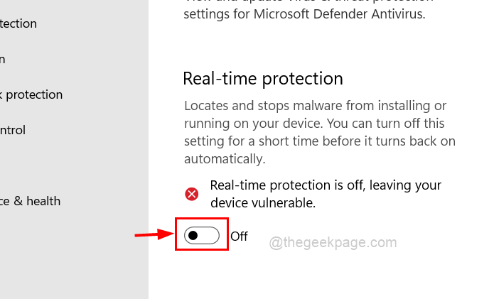 实时保护关闭 11zon