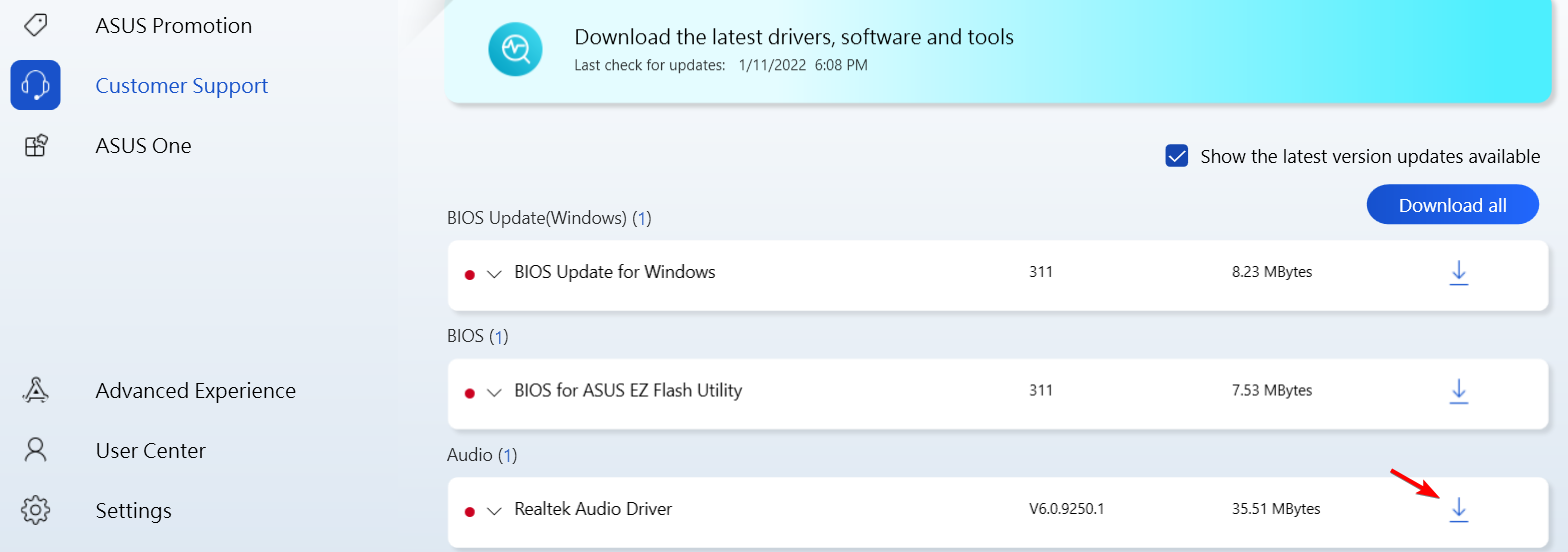 myasus-download-driver