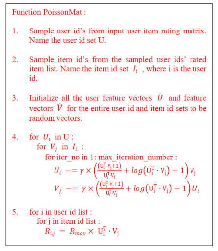 泊松矩阵分解:无需数据解决推荐系统冷启动问题的矩阵分解算法