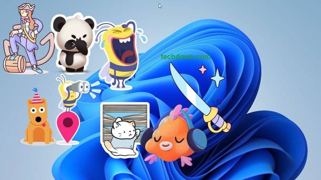 如何在 Windows 11 中启用或禁用桌面上的贴纸