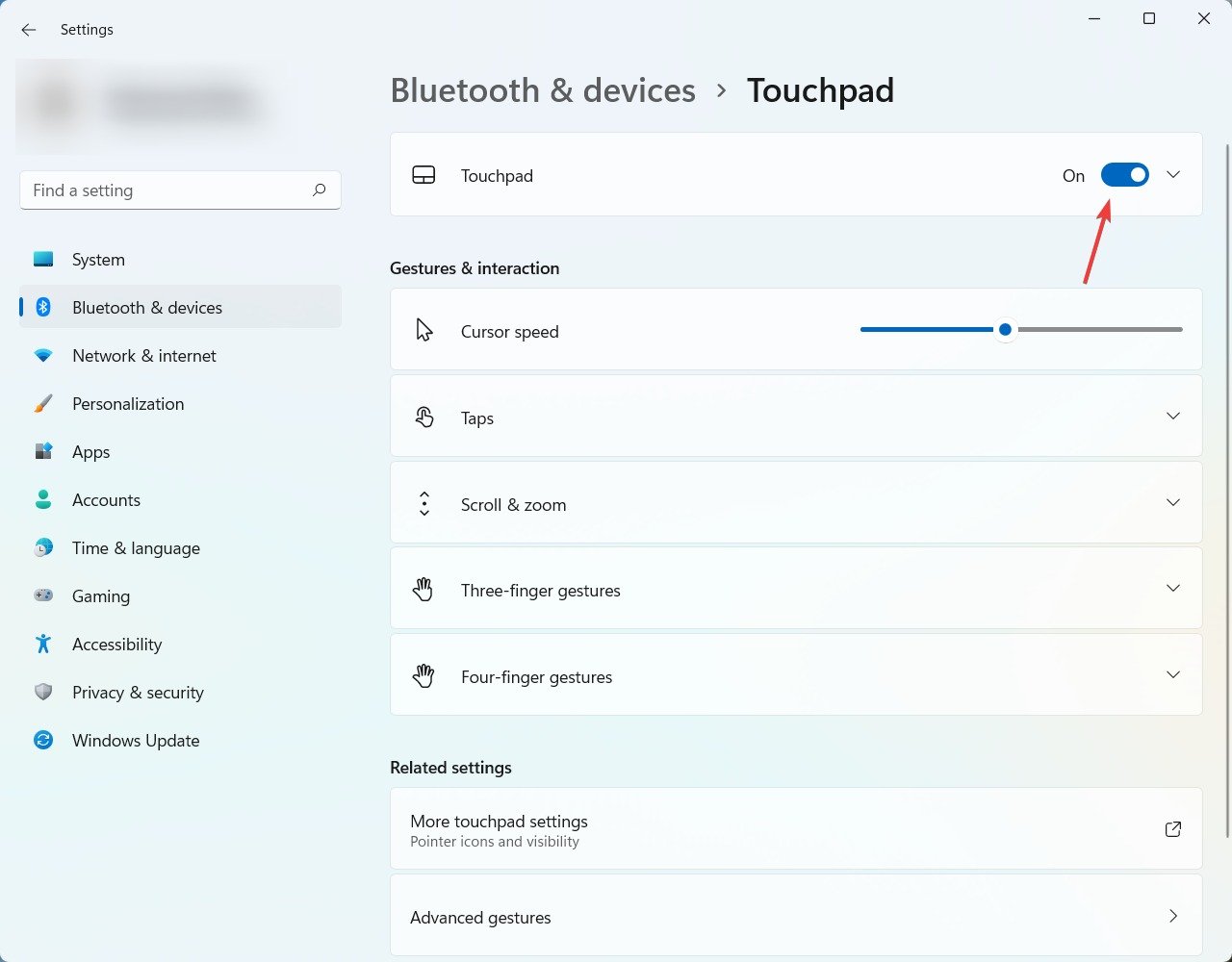 修复:触摸板滚动在 Windows 11 上不起作用
