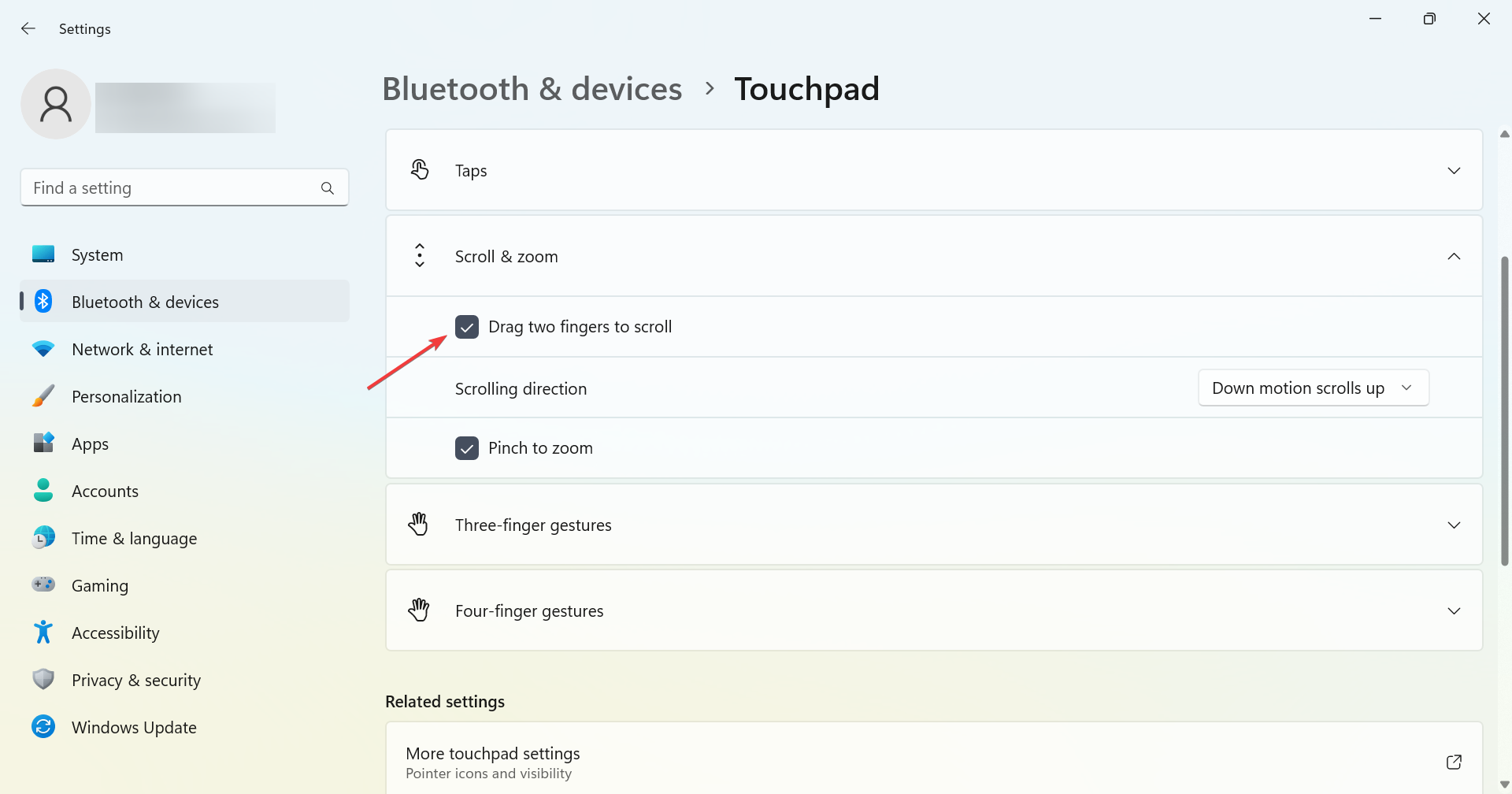 修复:触摸板滚动在 Windows 11 上不起作用