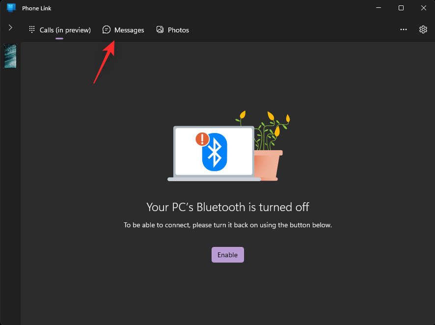 如何在 Windows 11 上的 Phone Link 应用程序中搜索消息