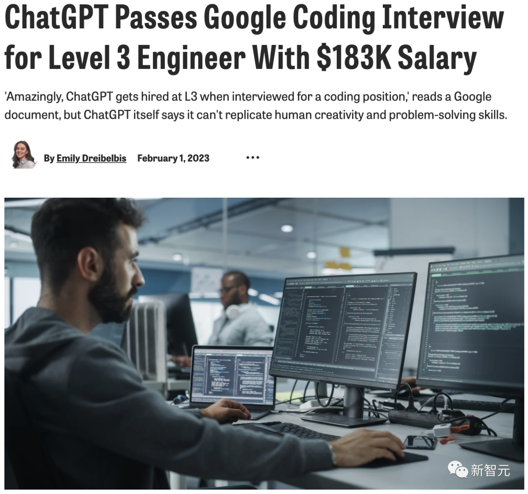 18万美元offer！ChatGPT通过谷歌L3入职测试，人类码农危？