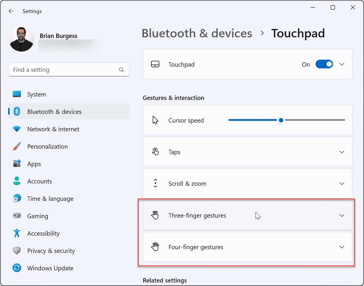 customize-touchpad-gestures-on-Windows-11