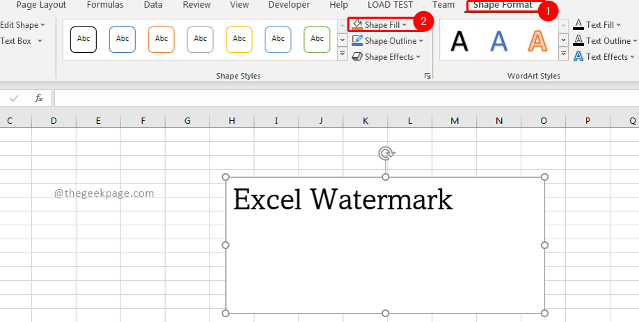 如何在 Microsoft Excel 中插入水印