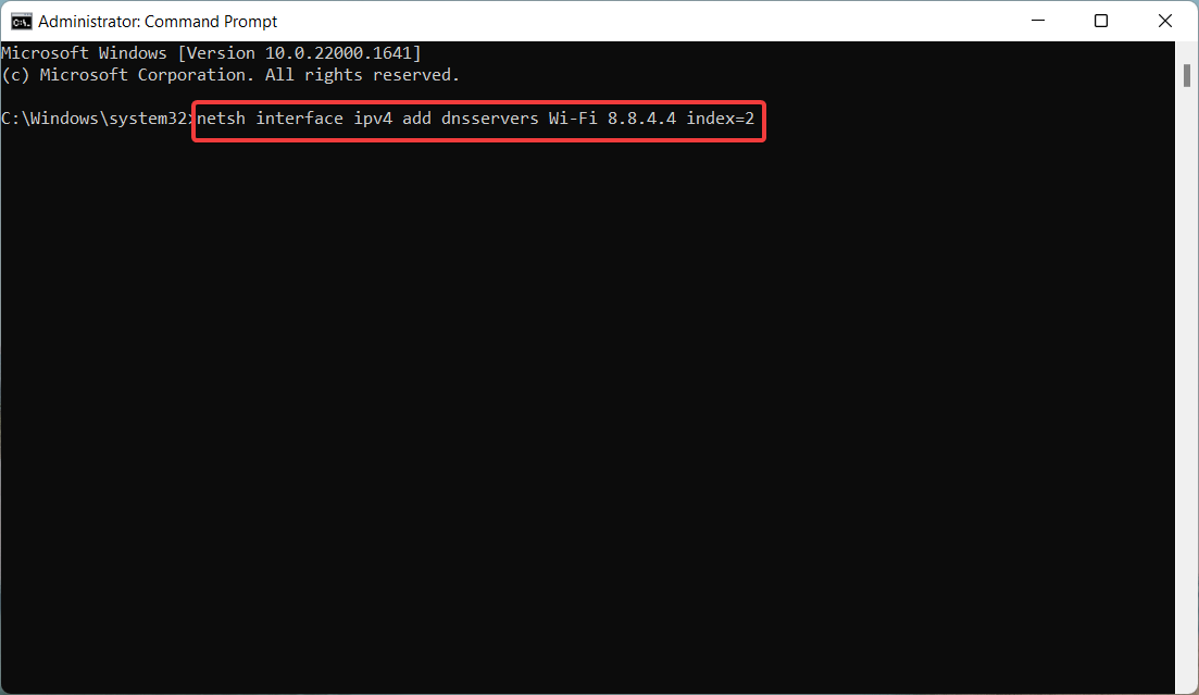 Change-alternate-DNS-address-using-command-prompt