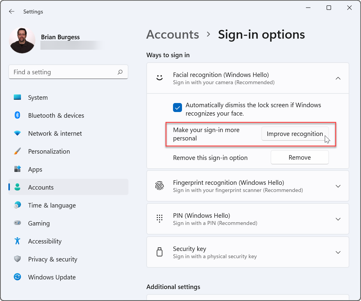 如何在 Windows 11 中设置 Windows Hello