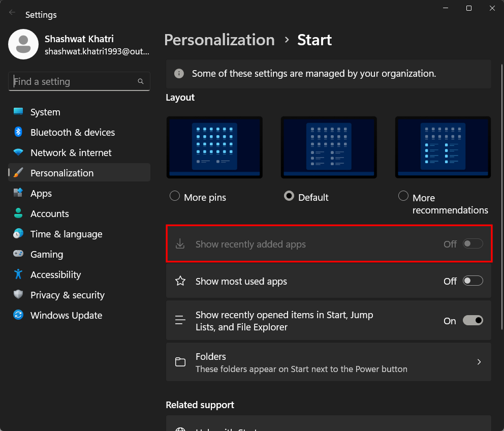 如何更改 Windows 11 中的开始菜单布局