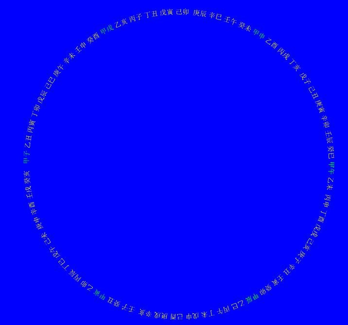 fireworks8制作矢量的六十甲子圆图的详细方法