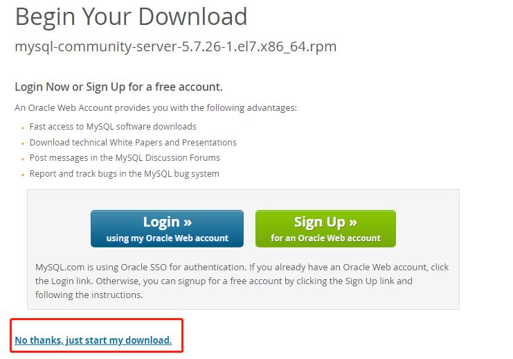 Centos 7下使用RPM安装MySQL 5.7教程