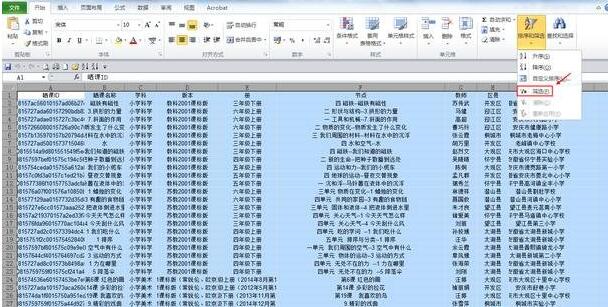 Excel中筛选功能使用教程
