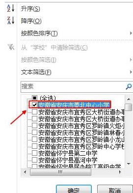 Excel中筛选功能使用教程