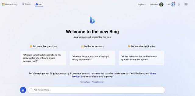 如何在任何 Web 浏览器中使用 Microsoft Bing AI 聊天（工作方法）