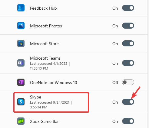 Privacy-security-Camera-Skype-enable
