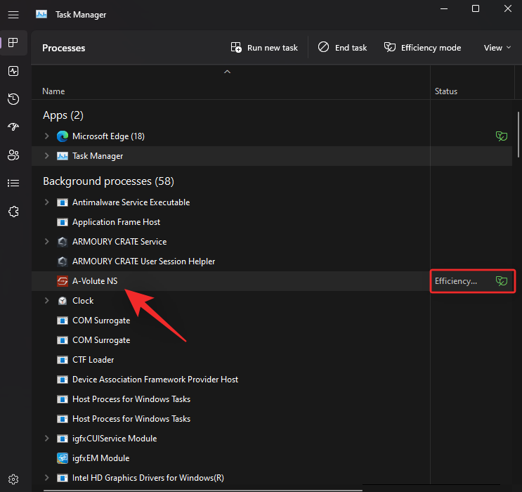 如何在 Windows 11 中为应用程序或进程打开或关闭效率模式