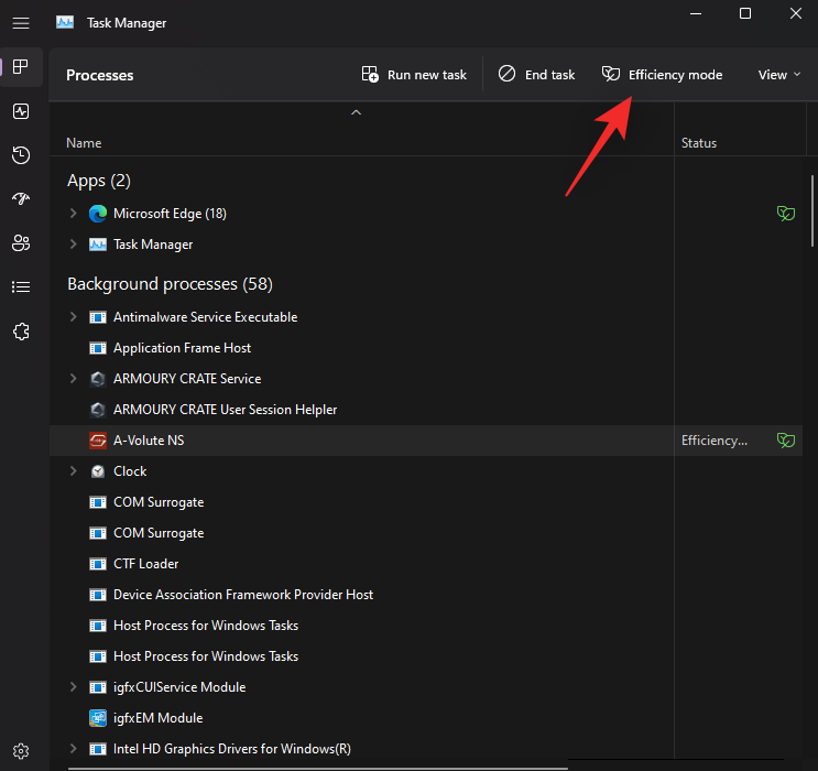 如何在 Windows 11 中为应用程序或进程打开或关闭效率模式