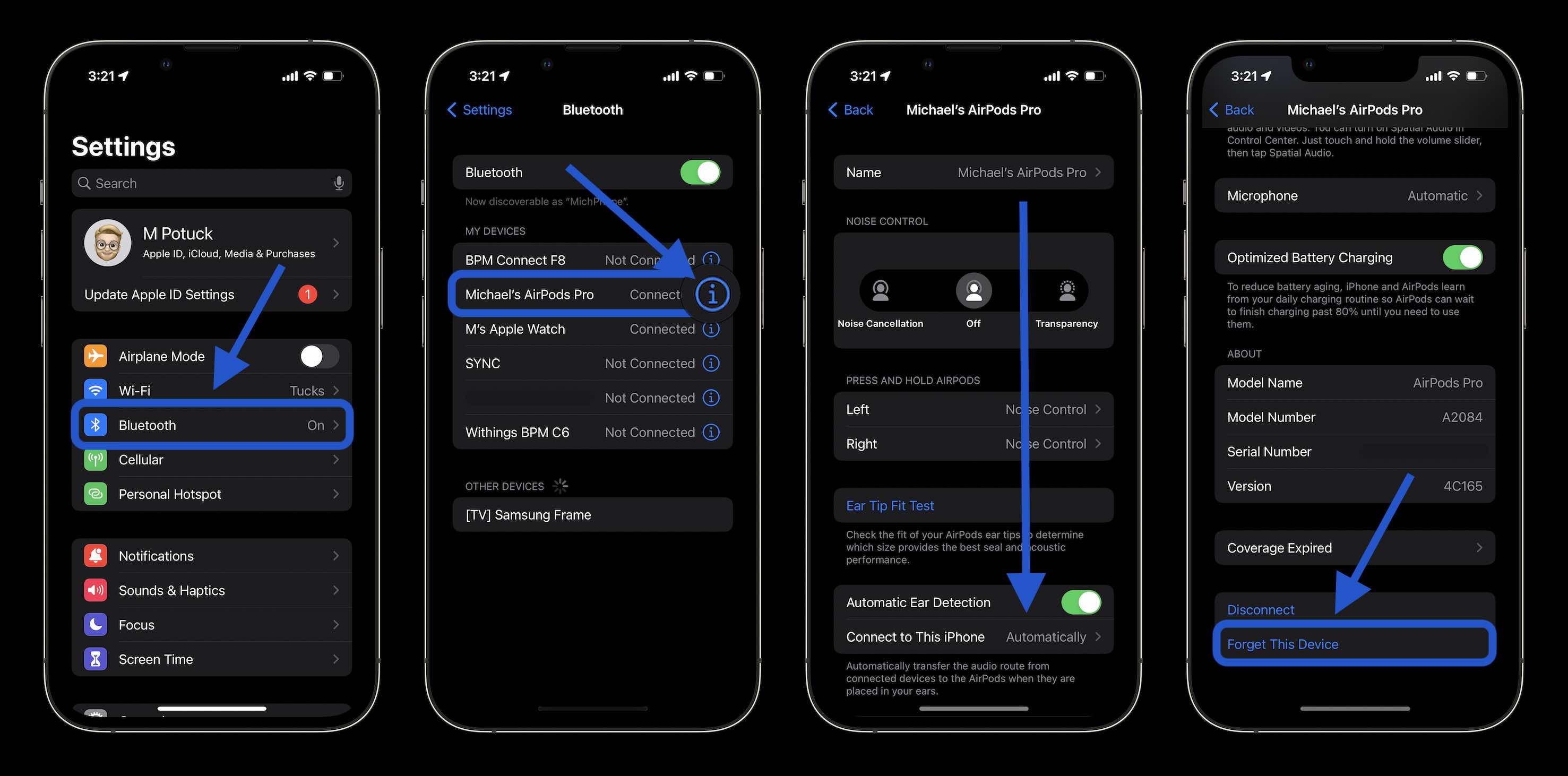 如何重置 AirPods 和 AirPods Pro 并删除 AirPods Apple ID
