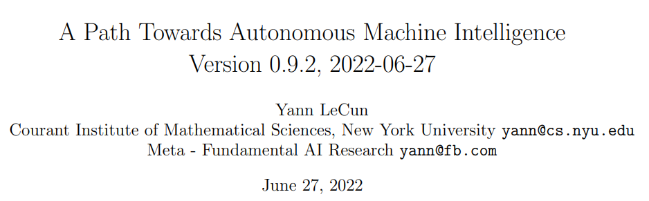 LeCun的最新综述:下一代强化语言模型的发展和前景