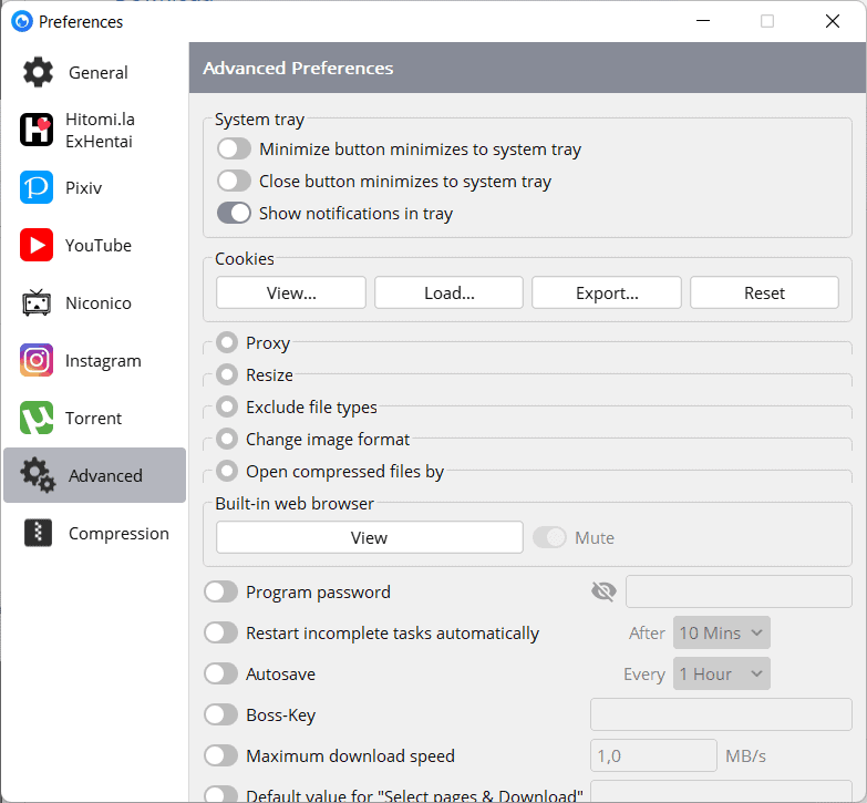 hitomi-downloader-preferences