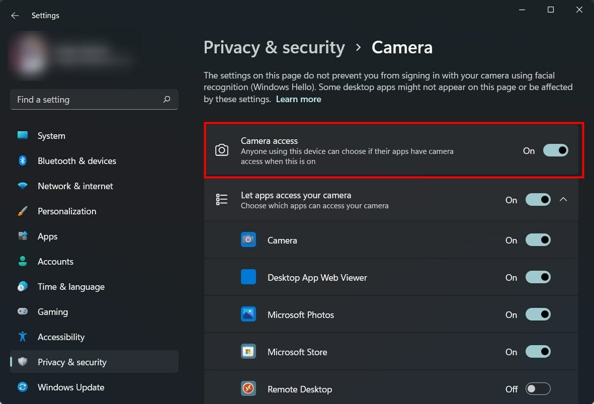 这是在 Windows 11 中更改相机设置的方法
