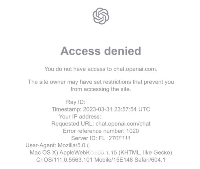 意大利暂时禁用ChatGPT聊天机器人，将调查其隐私保护问题