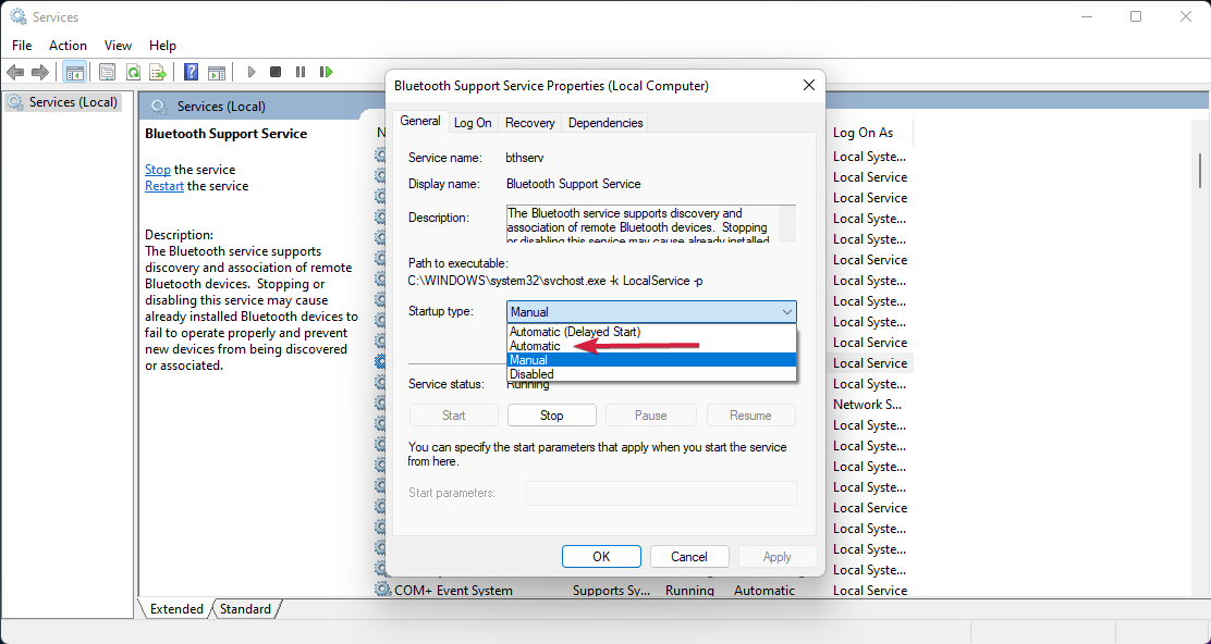 bluetooth-service-automatic