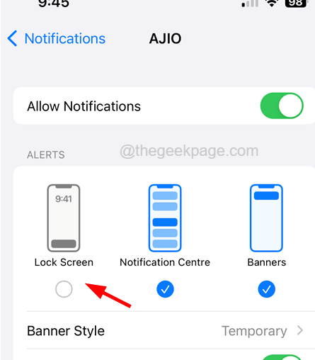 如何在iPhone锁定屏幕上隐藏通知