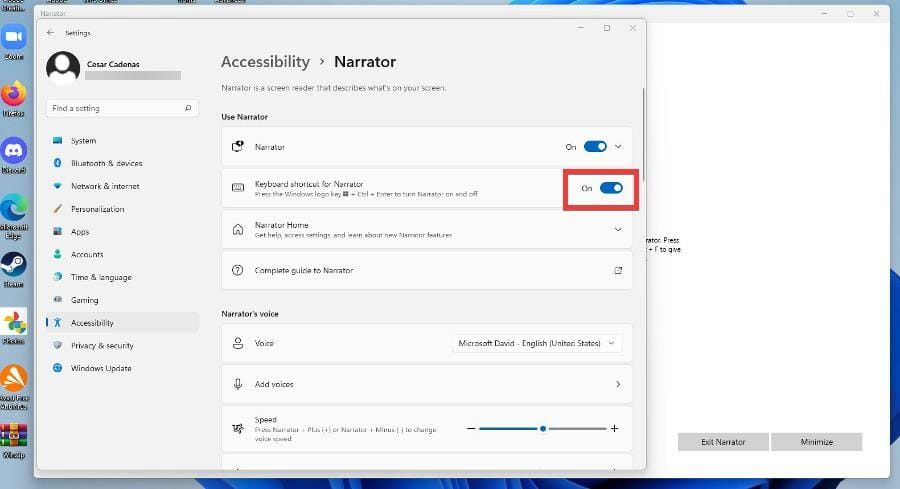 在 Windows 11 上使用文本转语音和语音识别