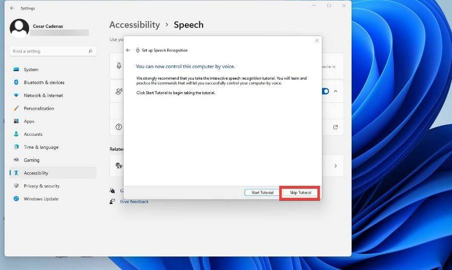 在 Windows 11 上使用文本转语音和语音识别